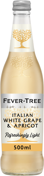 FEVER-TREE Refreshingly Light White Grape & Apricot 500ml (Pack of 8)