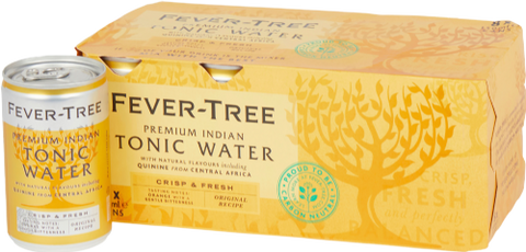 FEVER-TREE Indian Tonic Water - Cans (8x150ml) (Pack of 3)