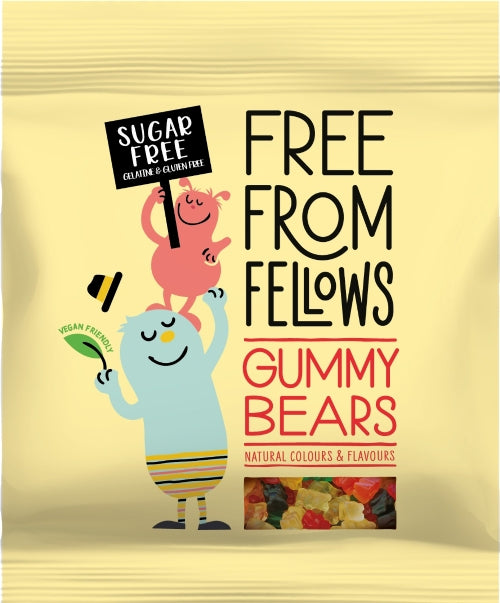 FREE FROM FELLOWS Gummy Bears 100g (Pack of 10)