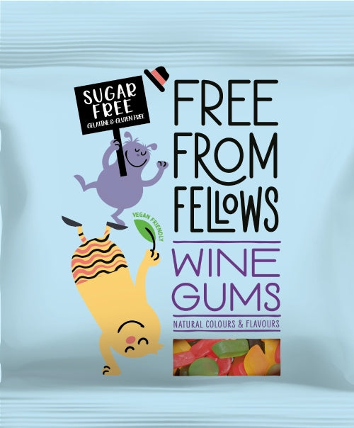 FREE FROM FELLOWS Wine Gums 100g (Pack of 10)