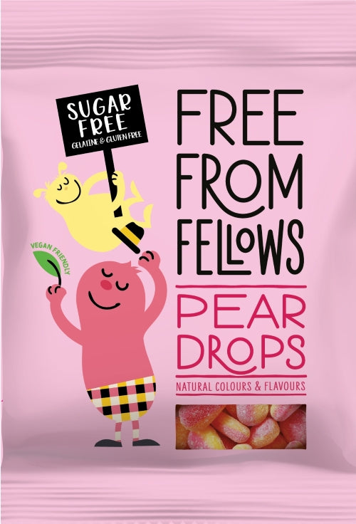 FREE FROM FELLOWS Pear Drops 70g (Pack of 10)