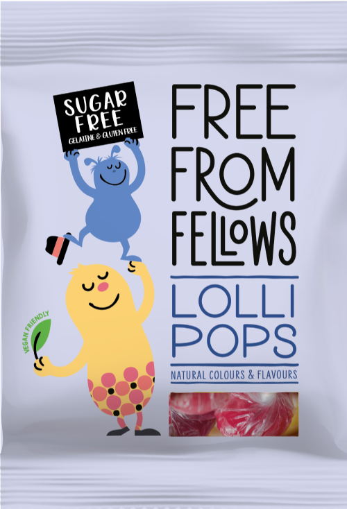 FREE FROM FELLOWS Lollipops 60g (Pack of 10)