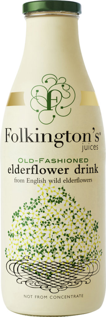 FOLKINGTON'S Old-Fashioned Elderflower Drink 1000ml (Pack of 6)