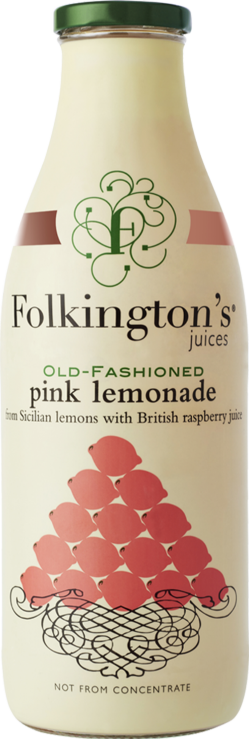 FOLKINGTON'S Old-Fashioned Pink Lemonade 1000ml (Pack of 6)