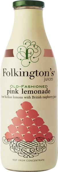 FOLKINGTON'S Old-Fashioned Pink Lemonade 1000ml (Pack of 6)