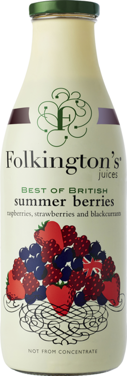 FOLKINGTON'S Summer Berries Juice 1000ml (Pack of 6)