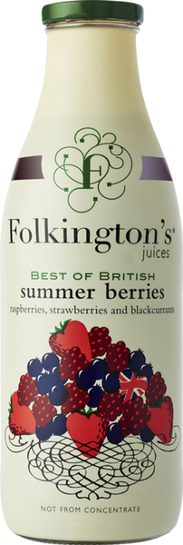 FOLKINGTON'S Summer Berries Juice 1000ml (Pack of 6)