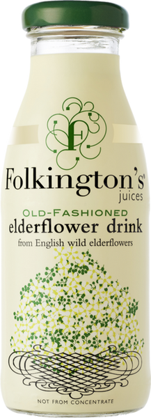 FOLKINGTON'S Old-Fashioned Elderflower Drink 250ml (Pack of 12)