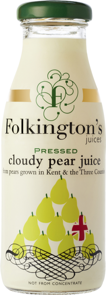 FOLKINGTON'S Pressed Cloudy Pear Juice 250ml (Pack of 12)