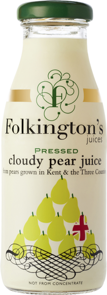 FOLKINGTON'S Pressed Cloudy Pear Juice 250ml (Pack of 12)