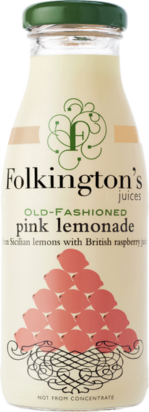 FOLKINGTON'S Old-Fashioned Pink Lemonade 250ml (Pack of 12)