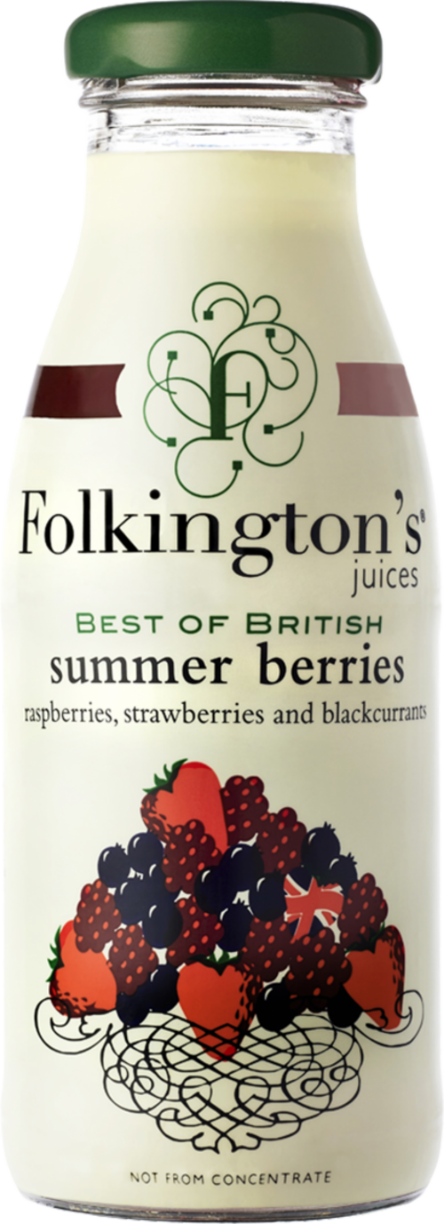 FOLKINGTON'S Summer Berries Juice 250ml (Pack of 12)