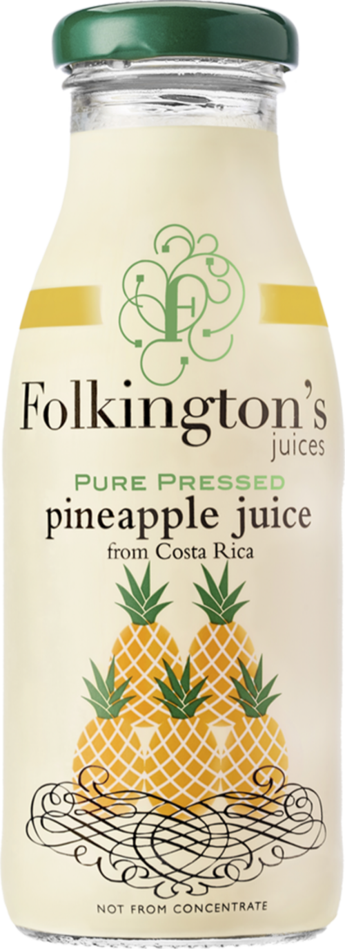 FOLKINGTON'S Pineapple Juice 250ml (Pack of 12)