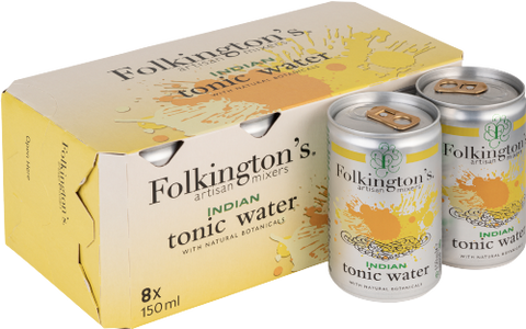 FOLKINGTON'S Indian Tonic Water (8x150ml) (Pack of 3)