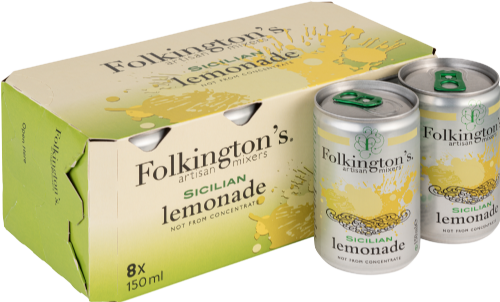 FOLKINGTON'S Sicilian Lemonade (8x150ml) (Pack of 3)