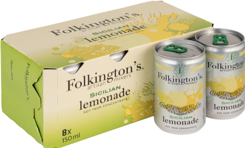 FOLKINGTON'S Sicilian Lemonade (8x150ml) (Pack of 3)