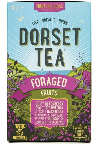 DORSET TEA Foraged Fruits - 20 Sachets (Pack of 4)