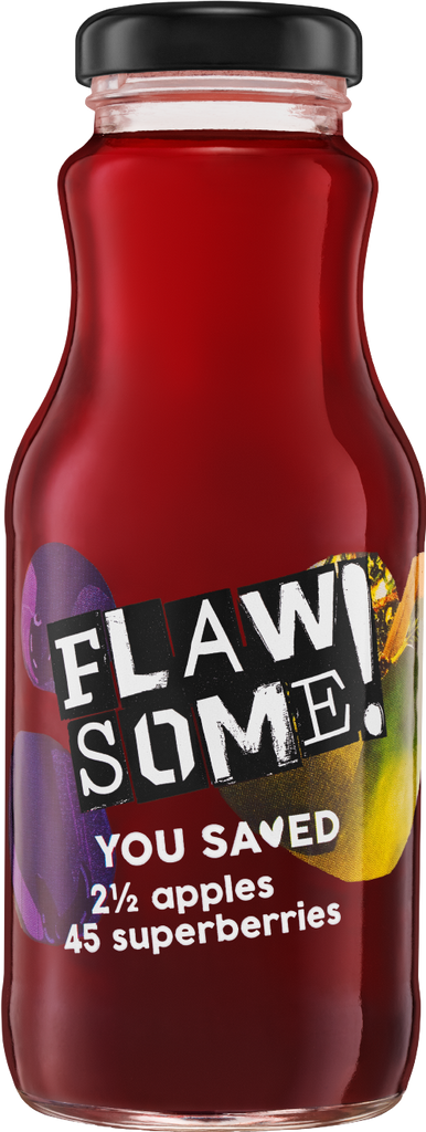 FLAWSOME! Apple & Superberries Juice 250ml (Pack of 12)