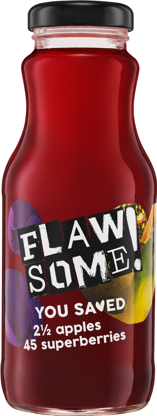 FLAWSOME! Apple & Superberries Juice 250ml (Pack of 12)