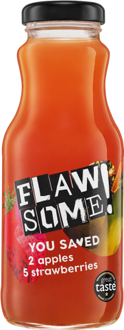 FLAWSOME! Apple & Strawberry Juice 250ml (Pack of 12)