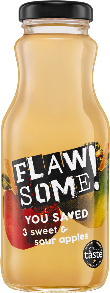 FLAWSOME! Sweet & Sour Apple Juice 250ml (Pack of 12)