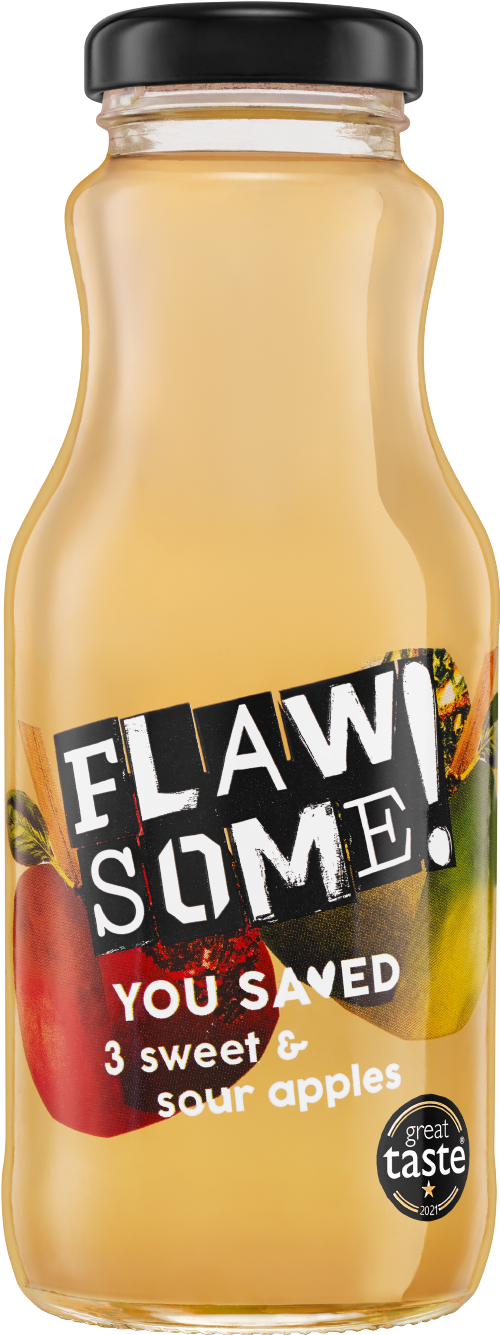 FLAWSOME! Sweet & Sour Apple Juice 250ml (Pack of 12)