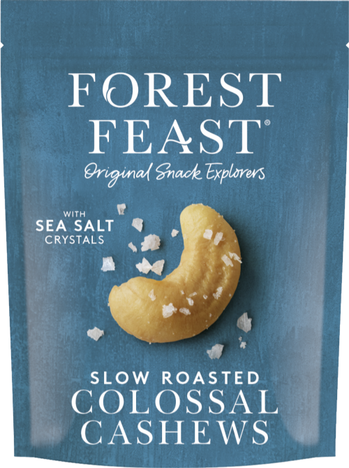 FOREST FEAST Slow Roasted Colossal Cashews 120g (Pack of 8)