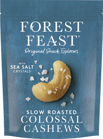 FOREST FEAST Slow Roasted Colossal Cashews 120g (Pack of 8)