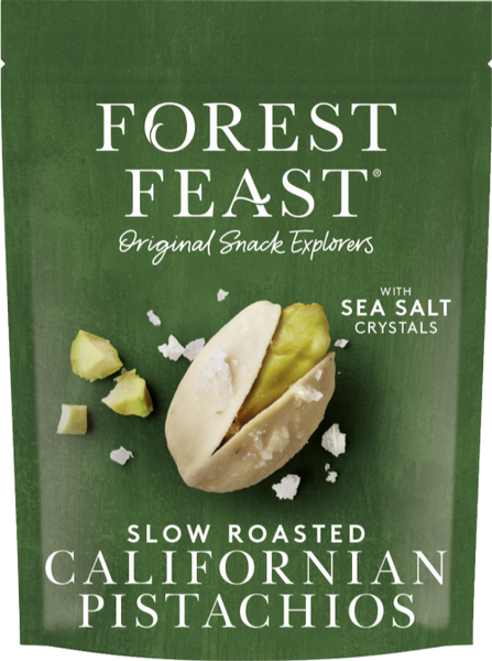 FOREST FEAST Slow Roasted Californian Pistachios 120g (Pack of 8)