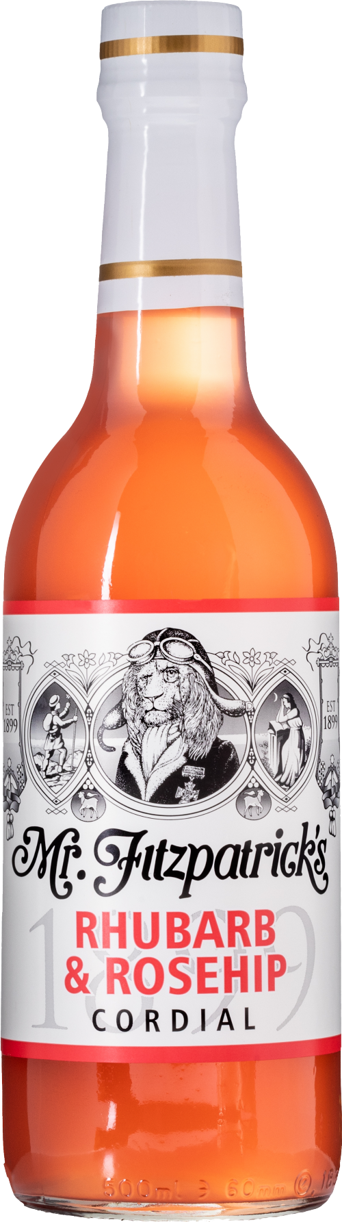 MR FITZPATRICK'S Rhubarb & Rosehip Cordial 500ml (Pack of 6)