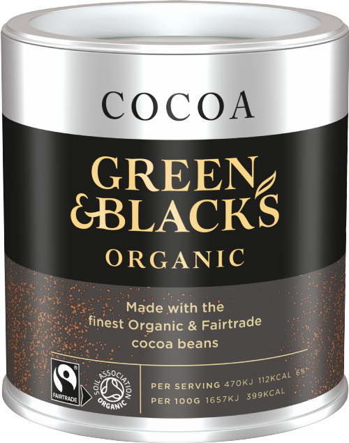 GREEN & BLACK'S Organic Cocoa 125g (Pack of 6)