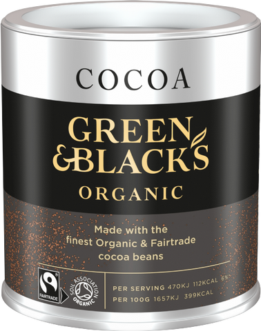 GREEN & BLACK'S Organic Cocoa 125g (Pack of 6)