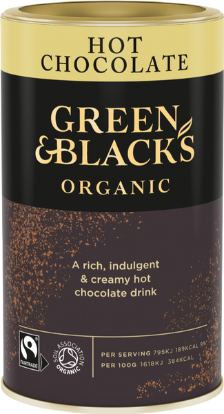 GREEN & BLACK'S Organic Hot Chocolate 250g (Pack of 6)