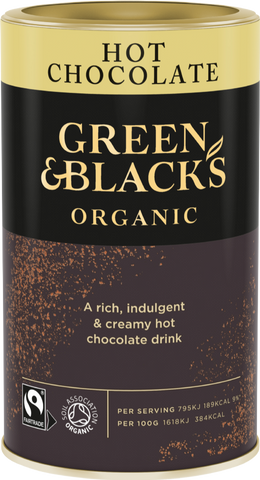 GREEN & BLACK'S Organic Hot Chocolate 250g (Pack of 6)