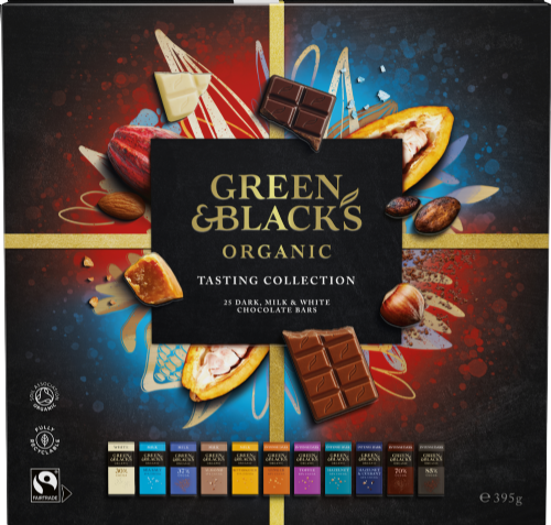 GREEN & BLACK'S Tasting Collection - 25 Miniature Bars 395g (Pack of 6)