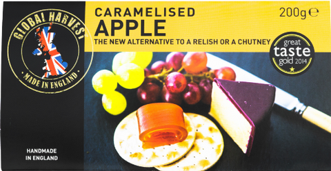 GLOBAL HARVEST Caramelised Apple Fruit for Cheese 200g (Pack of 6)
