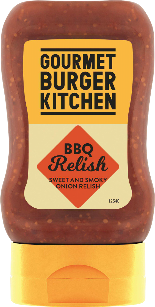 GOURMET BURGER KITCHEN BBQ Relish 250g (Pack of 6)