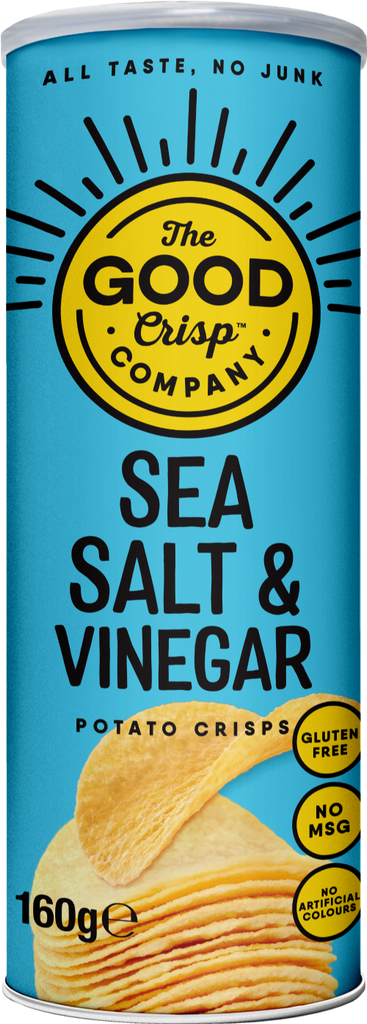 THE GOOD CRISP CO. Sea Salt & Vinegar Potato Crisps (Pack of 8)