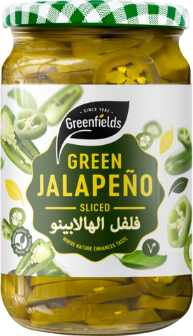 GREENFIELDS Green Jalapenos - Sliced 720g (Pack of 6)