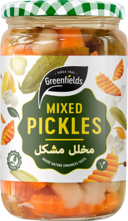 GREENFIELDS Mixed Pickles 720g (Pack of 6)