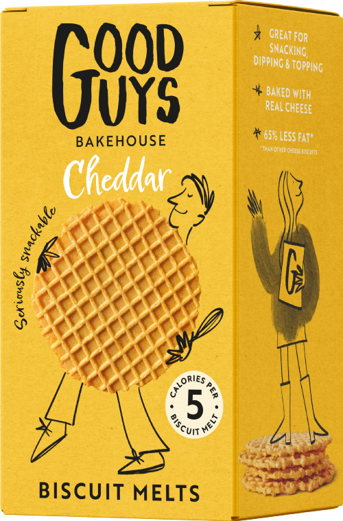 GOOD GUYS BAKEHOUSE Biscuit Melts - Cheddar 50g (Pack of 8)