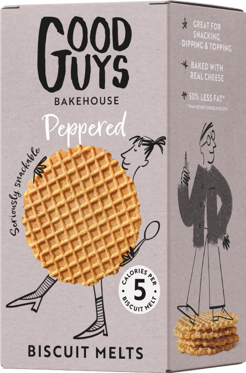 GOOD GUYS BAKEHOUSE Biscuit Melts - Peppered 50g (Pack of 8)