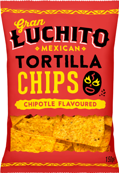 GRAN LUCHITO Tortilla Chips - Chipotle Flavoured 150g (Pack of 10)