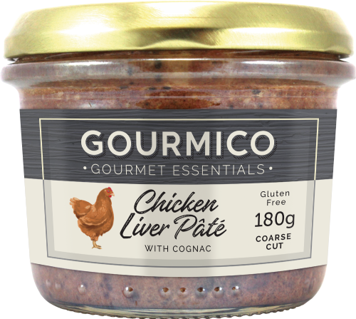 GOURMICO Chicken Liver Pate with Cognac 180g (Pack of 6)