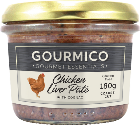 GOURMICO Chicken Liver Pate with Cognac 180g (Pack of 6)