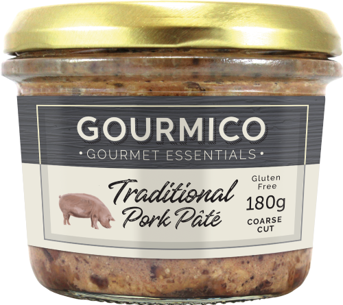 GOURMICO Traditional Pork Pate 180g (Pack of 6)