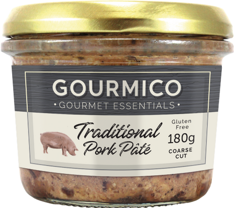 GOURMICO Traditional Pork Pate 180g (Pack of 6)