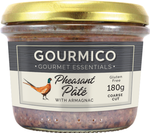 GOURMICO Pheasant Pate with Armagnac 180g (Pack of 6)