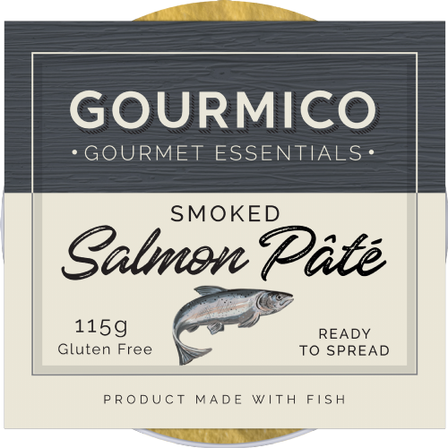 GOURMICO Smoked Salmon Pate 115g (Pack of 8)