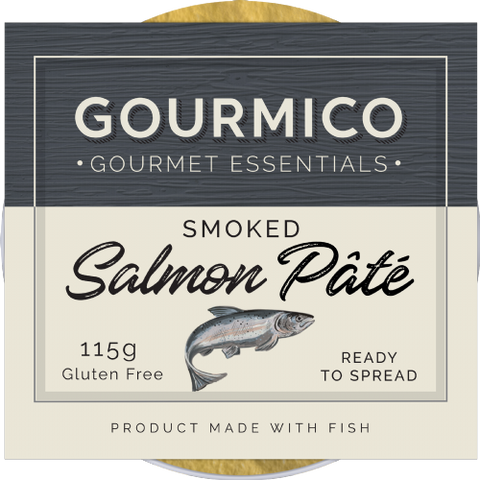 GOURMICO Smoked Salmon Pate 115g (Pack of 8)